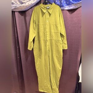 Big Bud Press Long Sleeved Jumpsuit in Olive Green